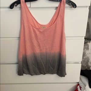 Open back tie dye tank top